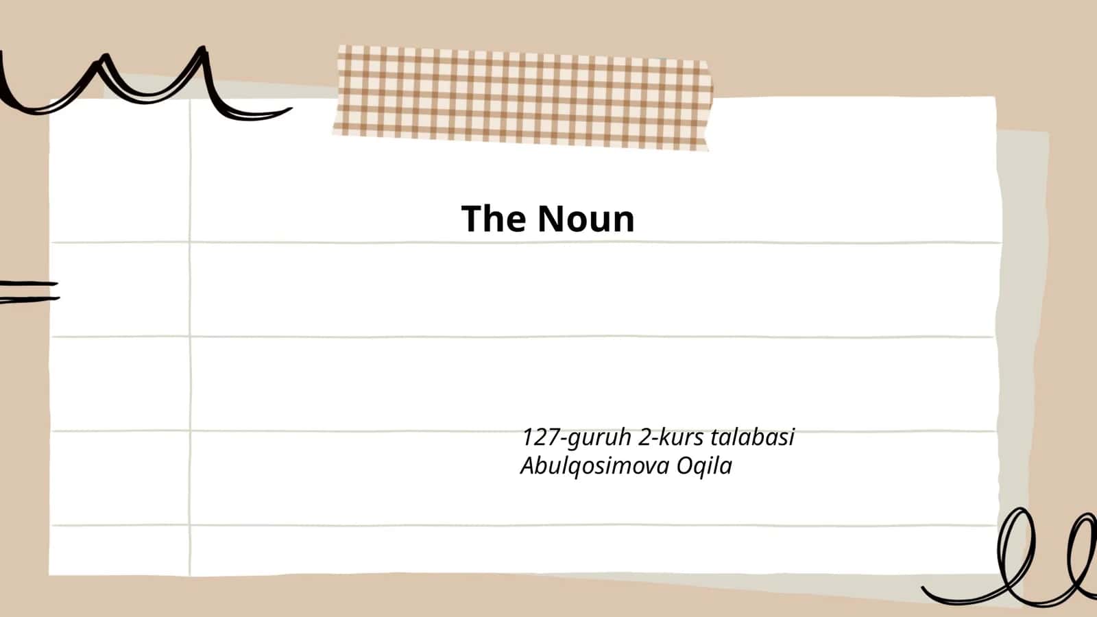 The Noun