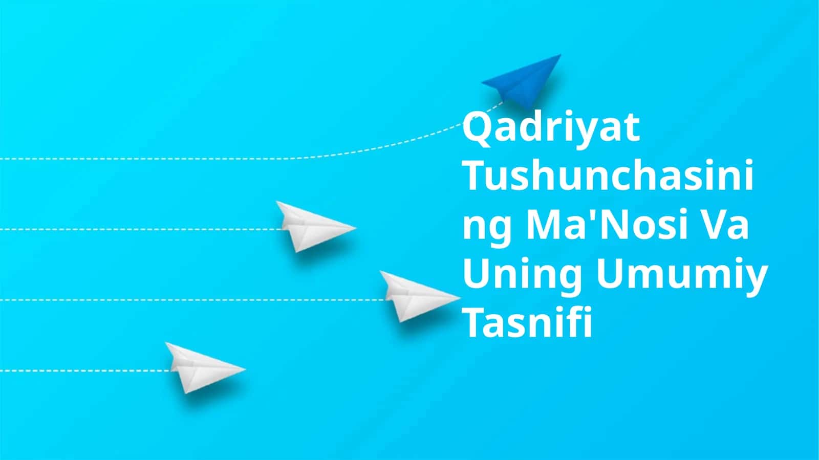 Qadriyat Tushunchasining Ma'Nosi Va Uning Umumiy Tasnifi