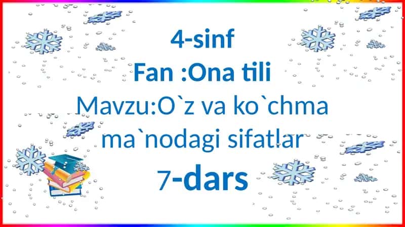 O`zvako`chmama`nodagisifatlar