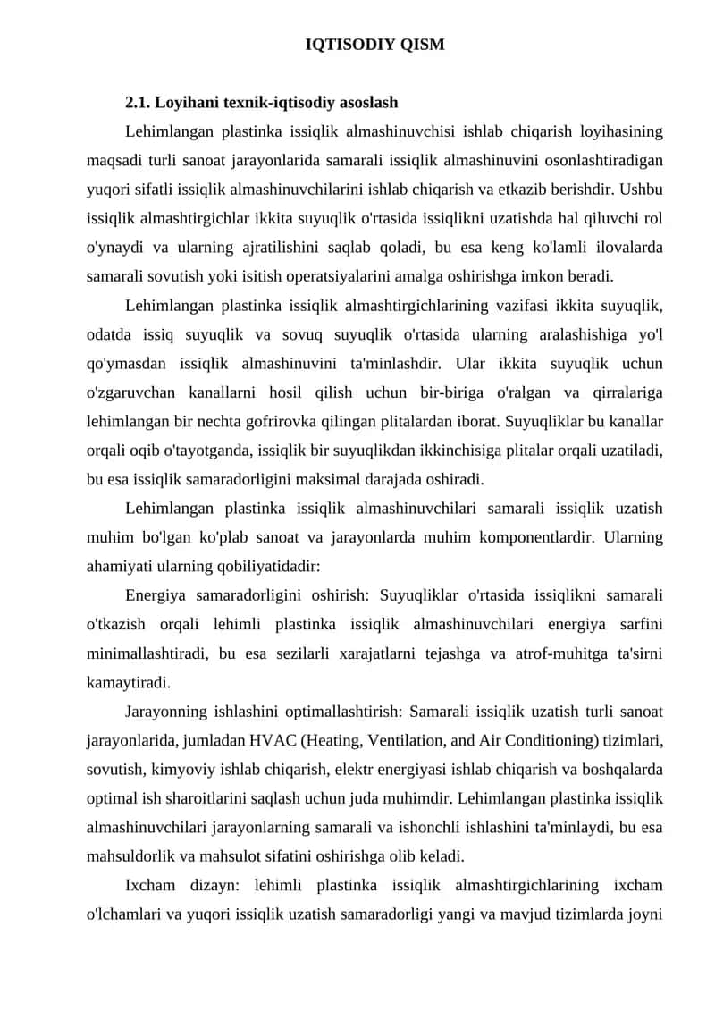 Lehimlangan plastinka issiqlik almashinuvchisi