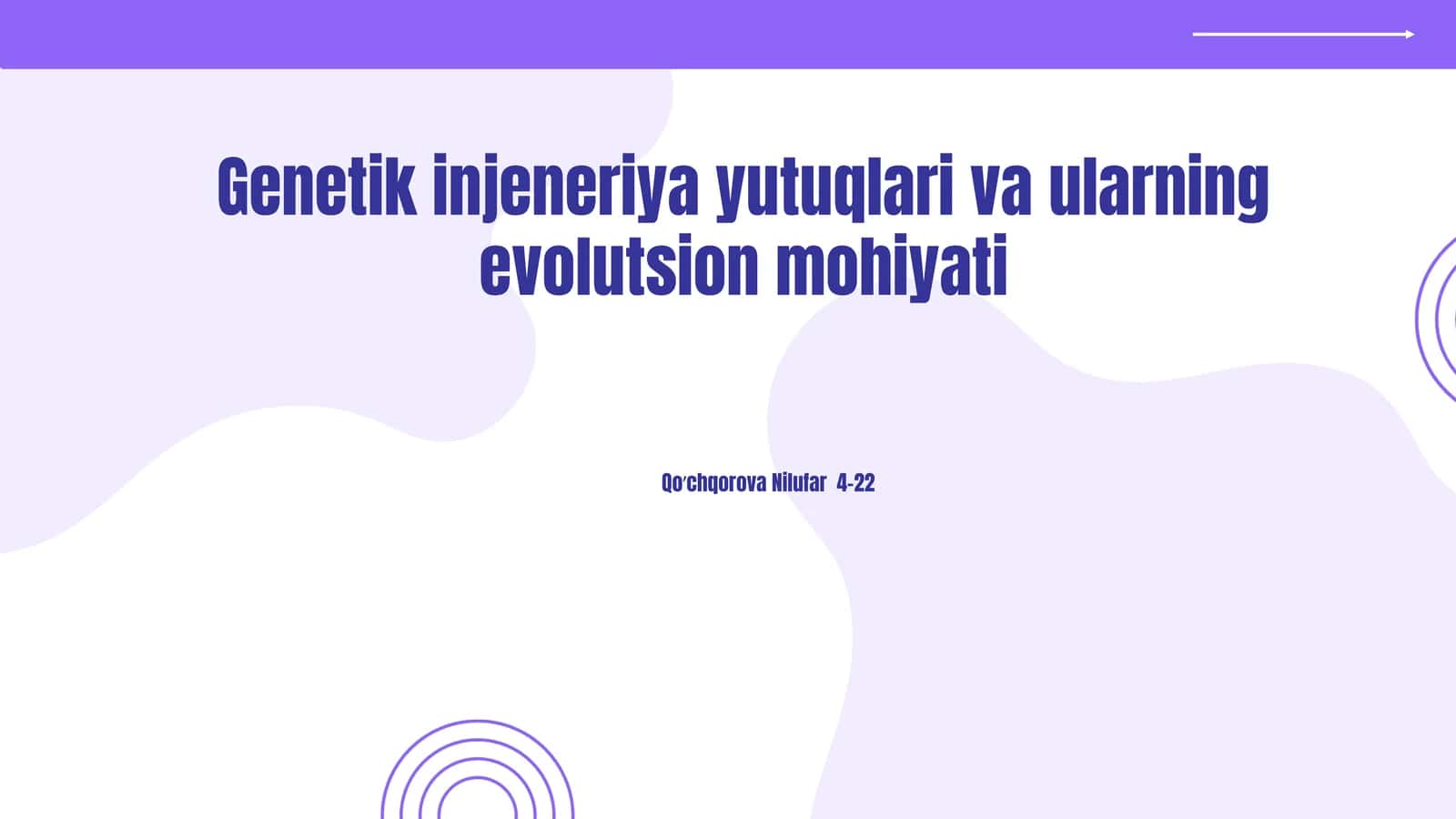 Genetik injeneriya yutuqlari va ularning evolutsion mohiyati