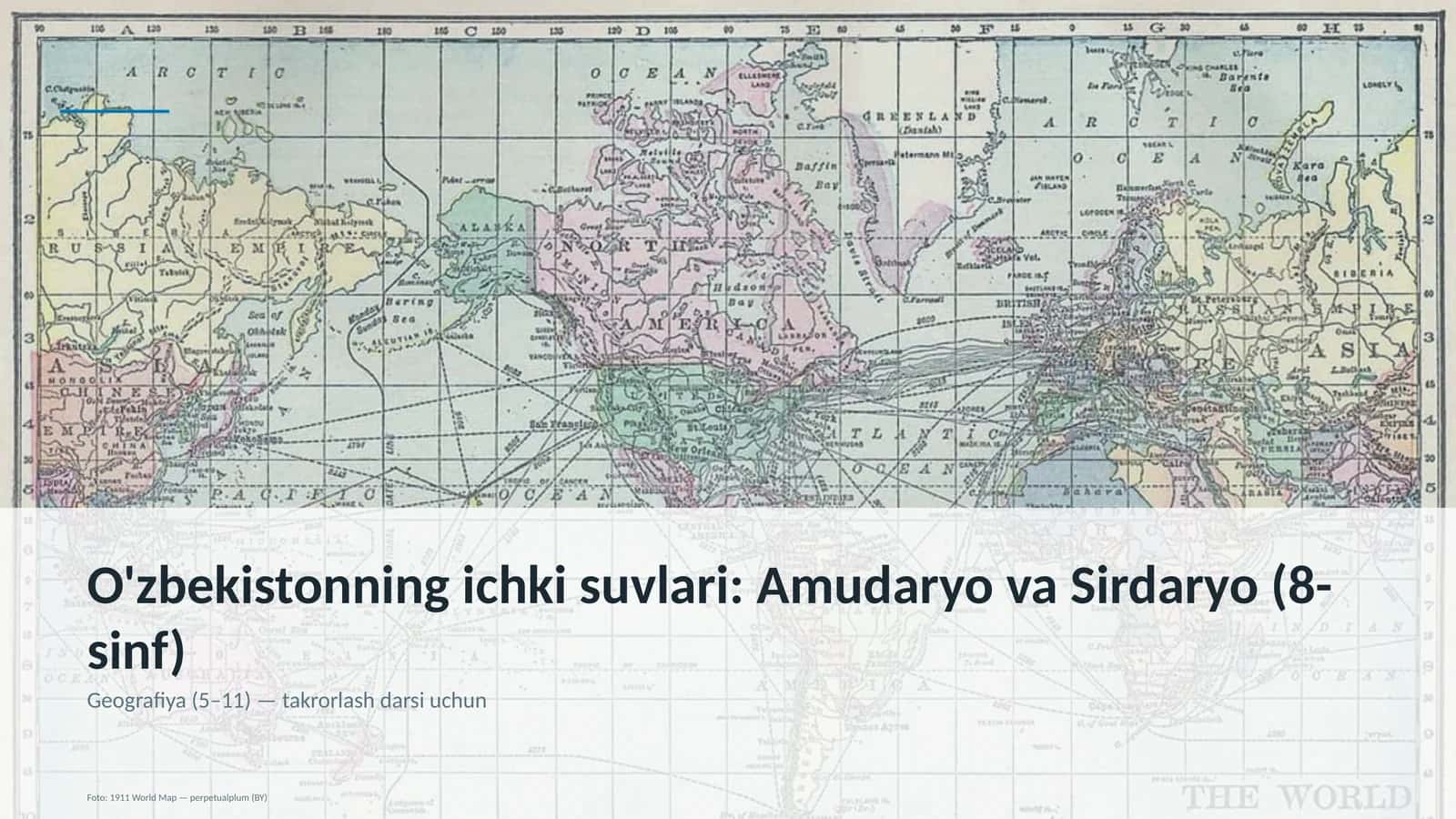 O'zbekistonning ichki suvlari: Amudaryo va Sirdaryo (8-sinf)