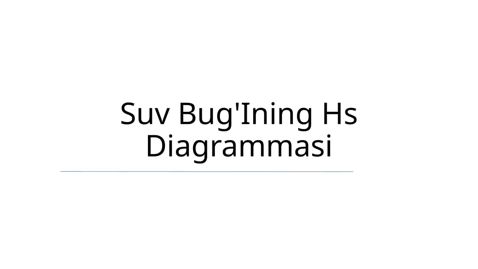 Suv Bug'Ining Hs Diagrammasi