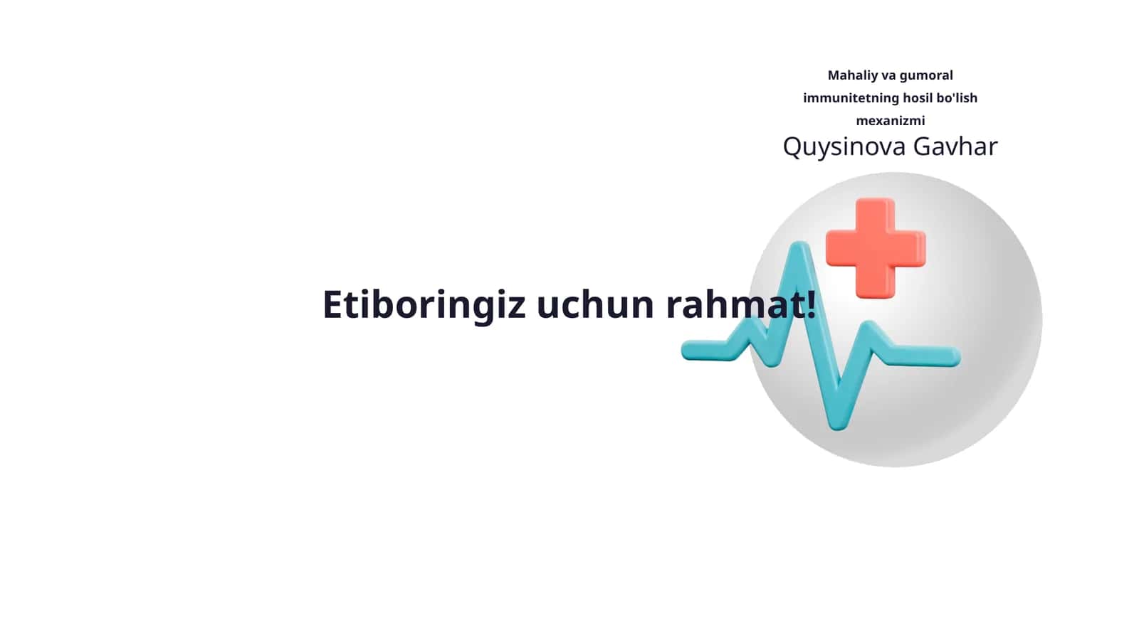 Mahaliy va gumoral immunitetning hosil bo'lish mexanizmi