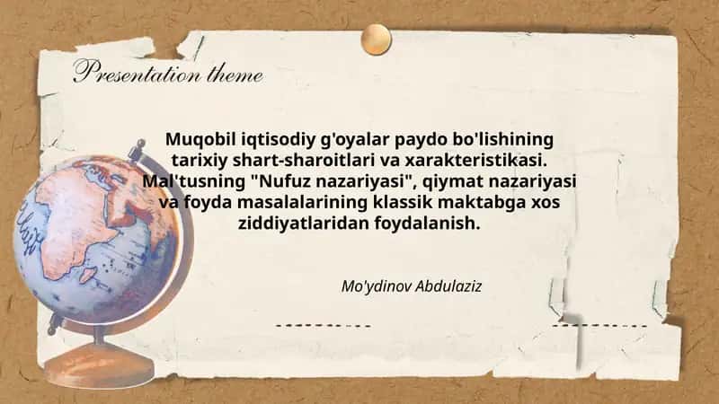 Muqobil iqtisodiy g'oyalar