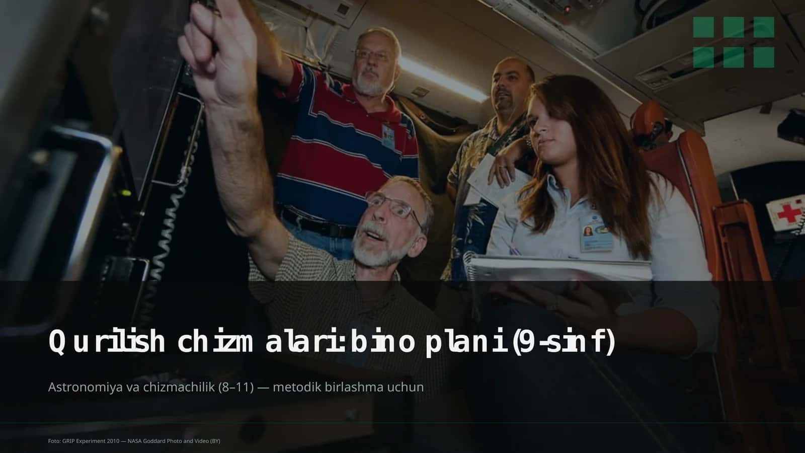 Qurilish chizmalari: bino plani (9-sinf)