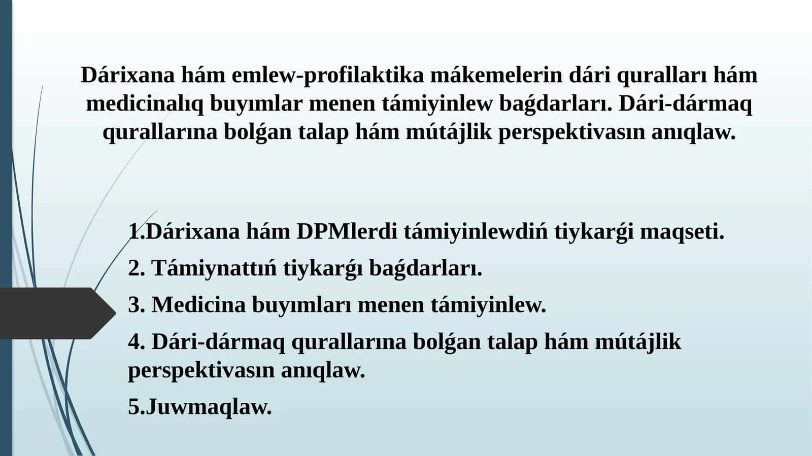Dárixanahámemlew-profilaktikamákemelerindáriquralları