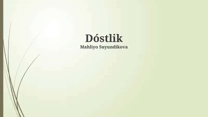 Do'stlik