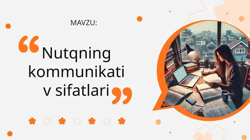 Nutqning kommunikativ sifatlari