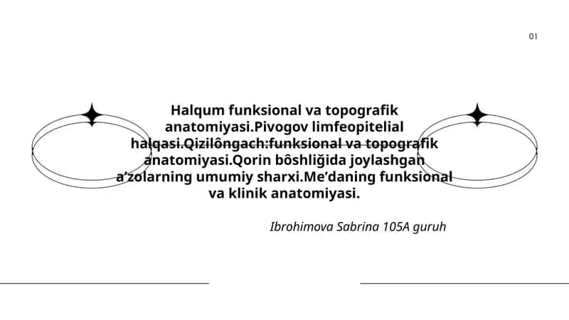 Halqum funksional va topografik anatomiyasi