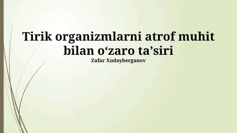 Ekologik omillar