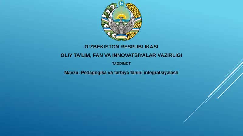 Pedagogika va ta'lim fanining integratsiyasi