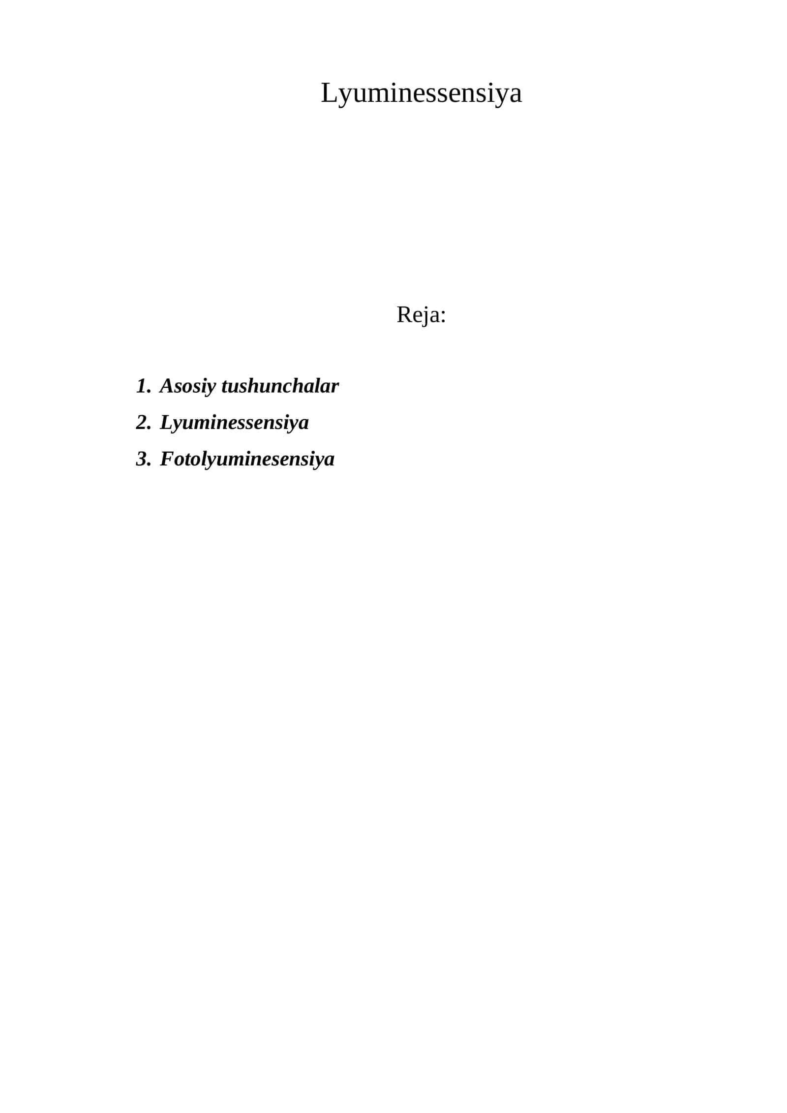 Lyuminessensiya