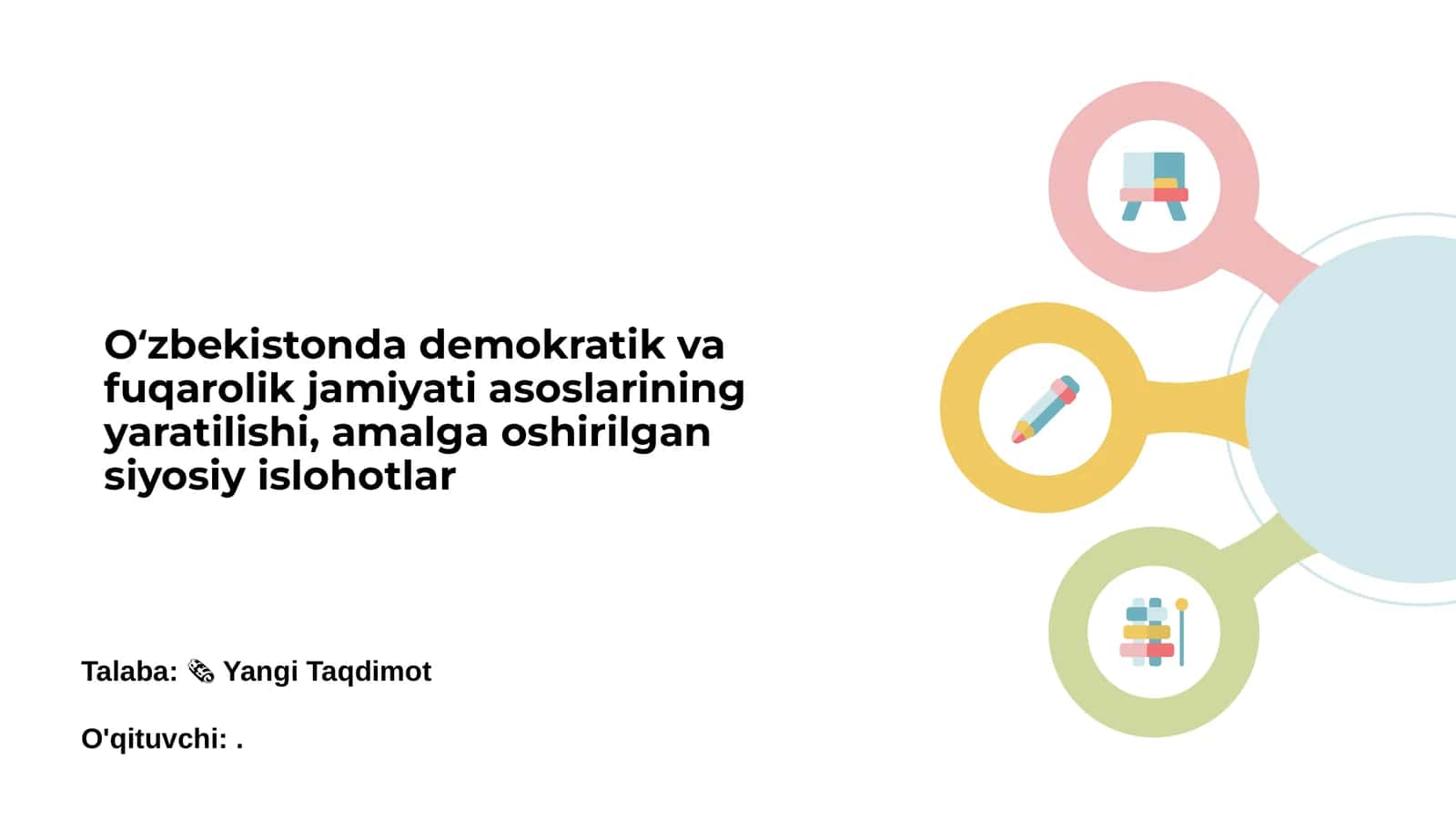 Oʻzbekistonda Demokratik Jamiyat Muhimligi