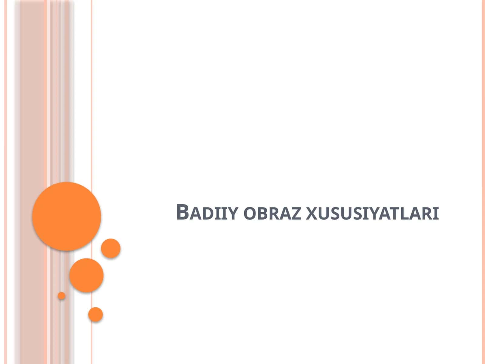 Badiiy obraz xususiyatlari