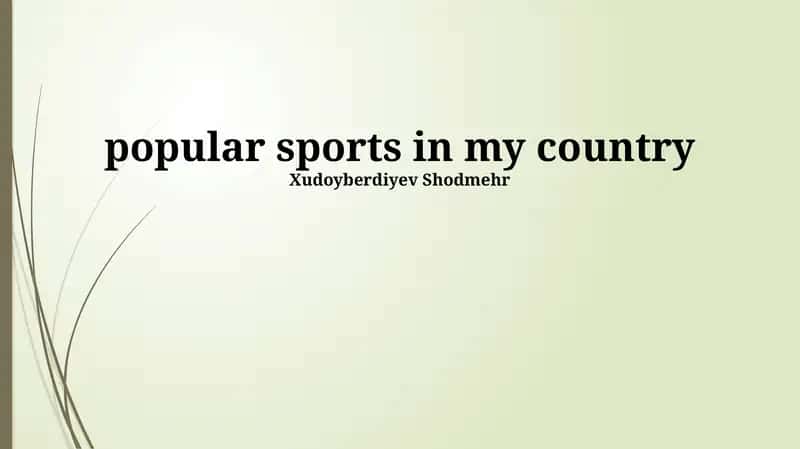 Overview of Popular Sports