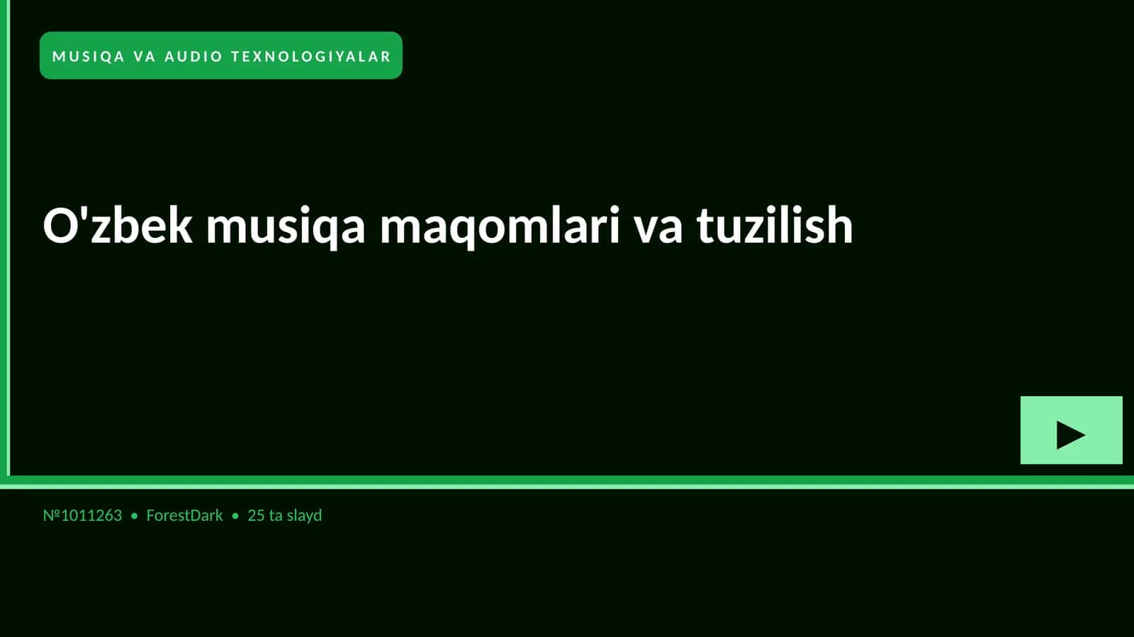 O'zbek musiqa maqomlari va tuzilish