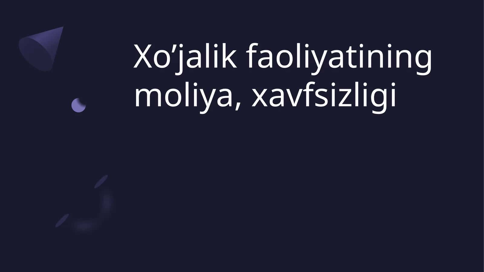Moliya Xavfsizligi
