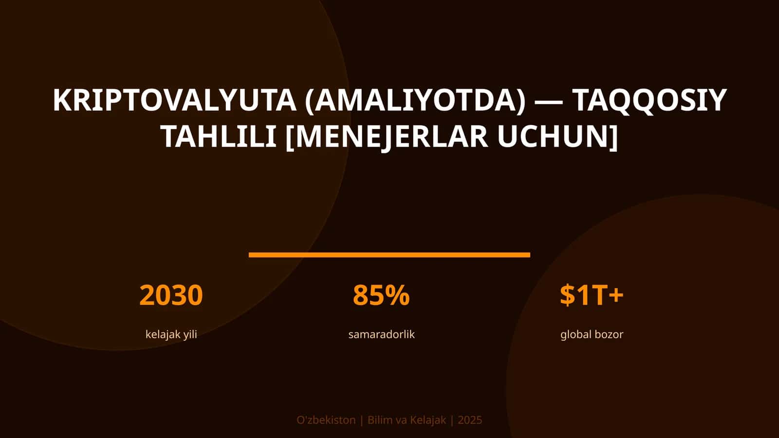 Kriptovalyuta (amaliyotda) — taqqosiy tahlili [menejerlar uchun]