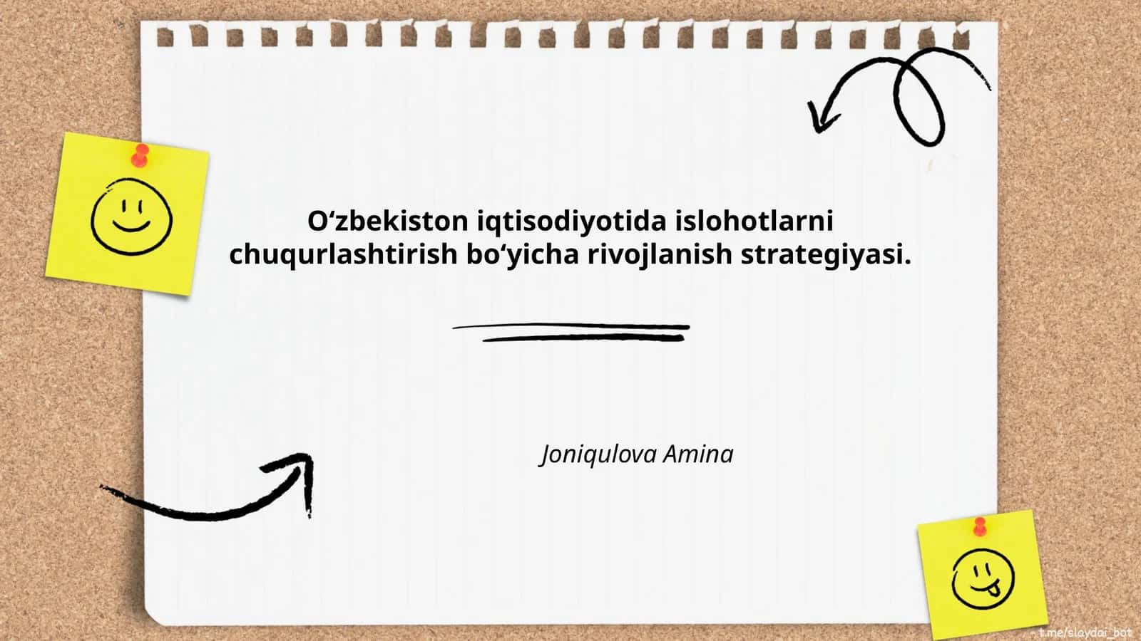 Iqtisodiyotda islohotlarni chuqurlashtirish boʻyicha rivojlanish strategiyasi
