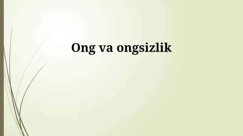 Ontologiya asoslari