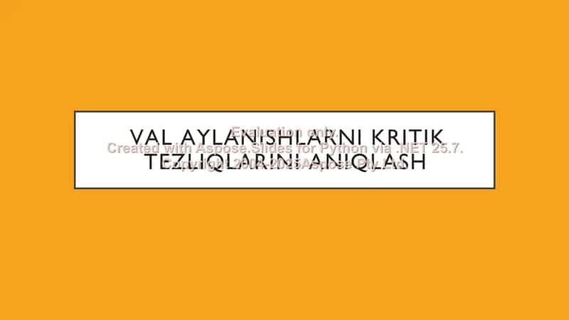 Va o`qlar o`ta yuqori yuklanish va ta'mirlash