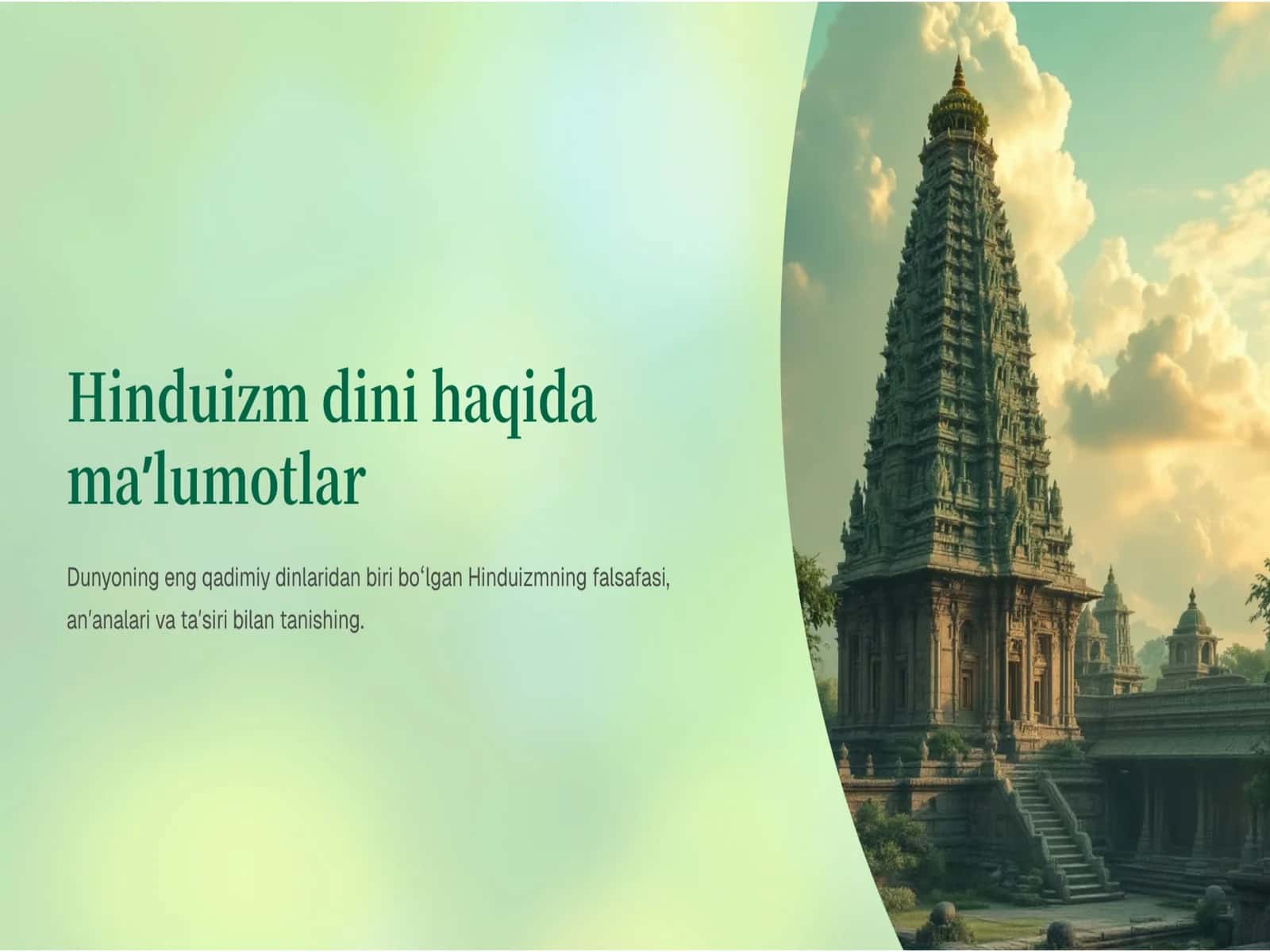 Hinduizm dini haqida qisqacha!