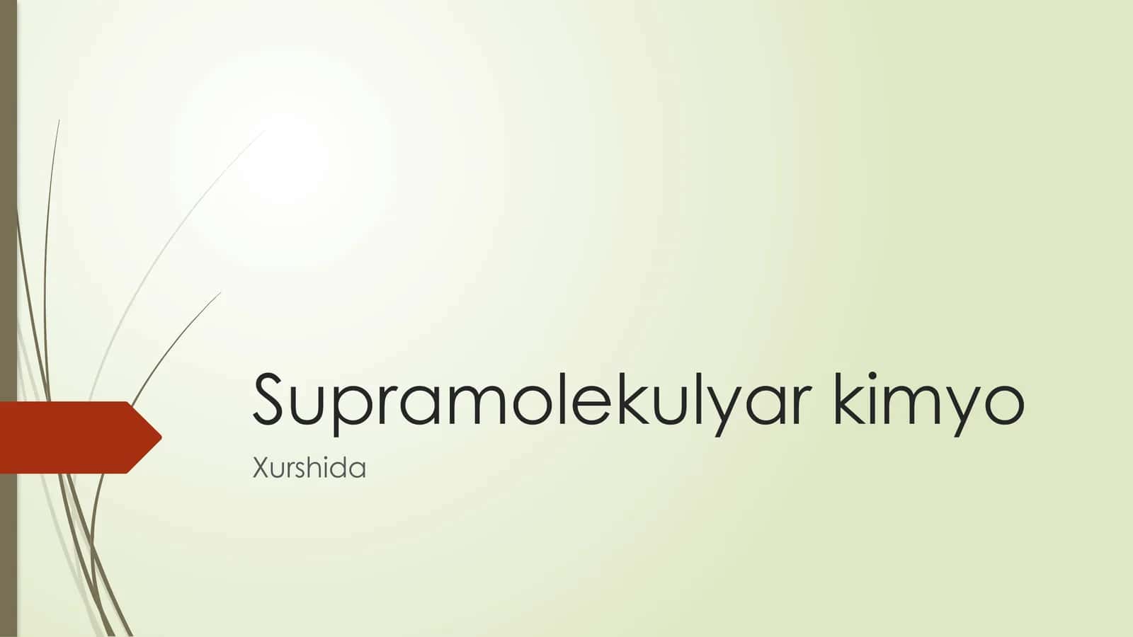 Supramolekulyar kimyo