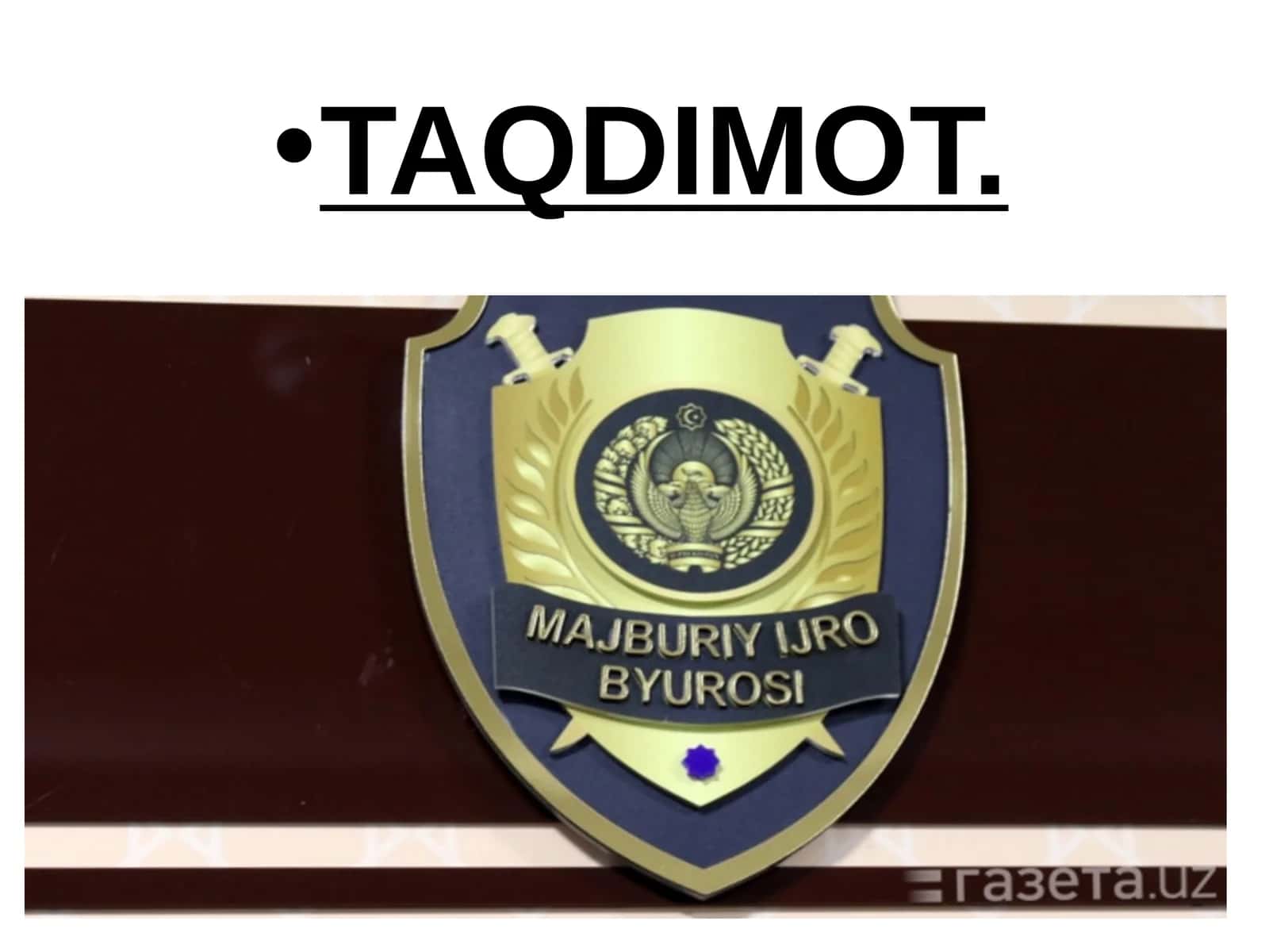 Majburiy Ijro Byurosi faoliyati