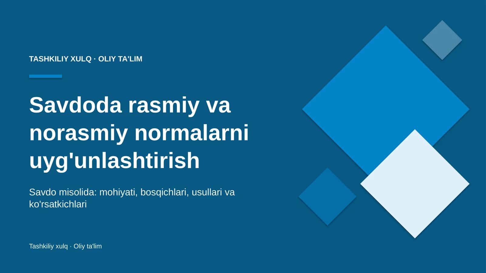 savdoda rasmiy va norasmiy normalarni uyg'unlashtirish 1556