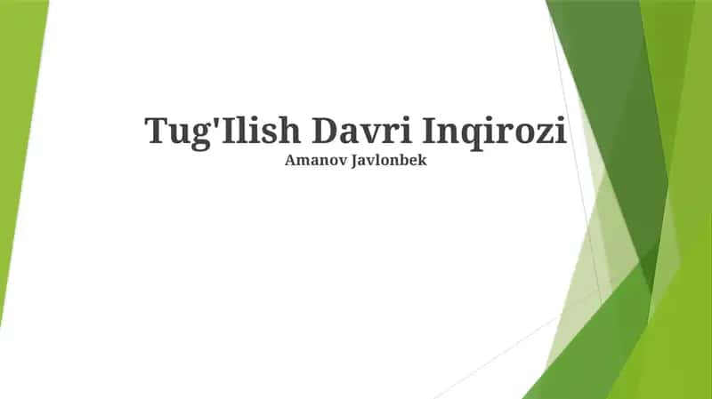 Tug'Ilish Davri Inqirozi