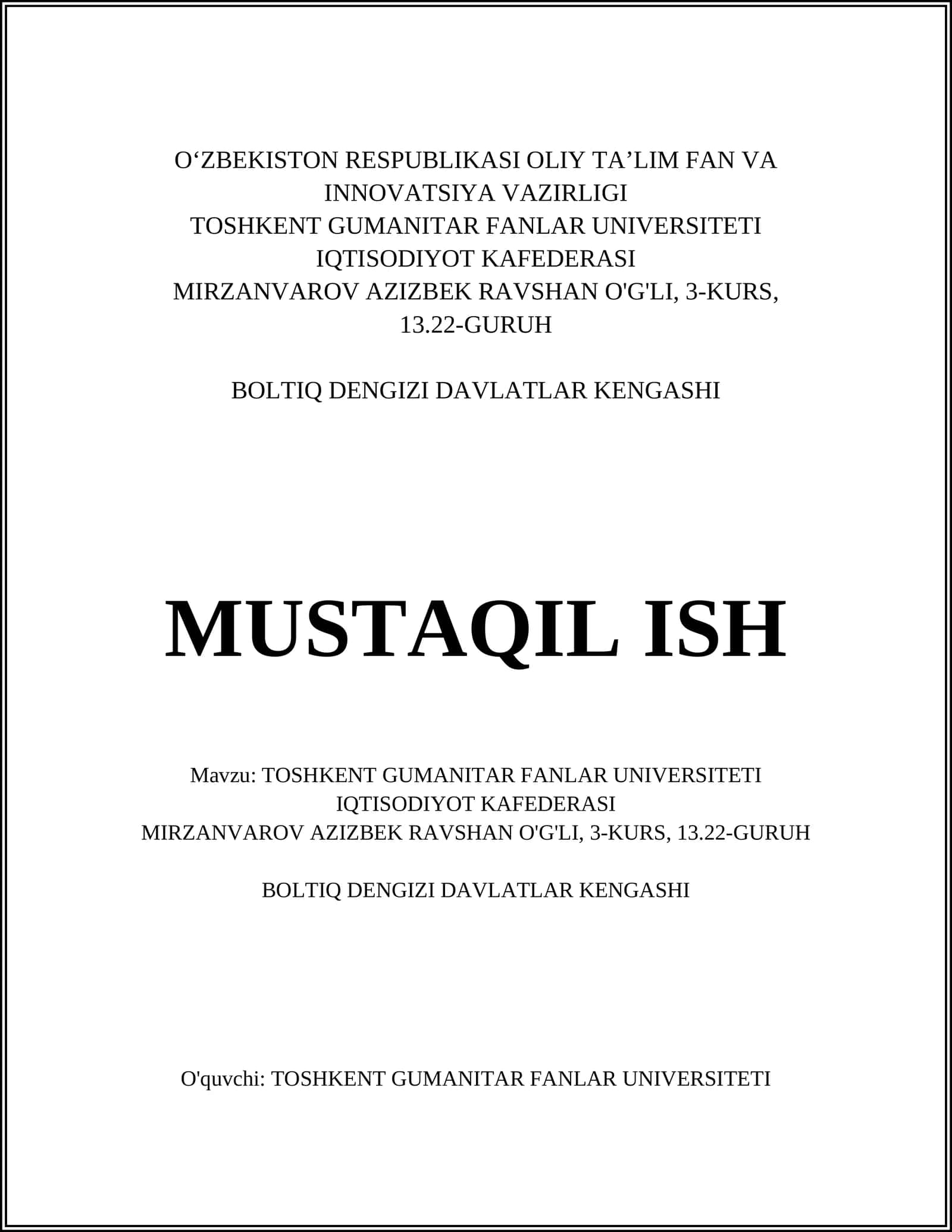 BOLTIQ DENGIZI DAVLATLAR KENGASHI