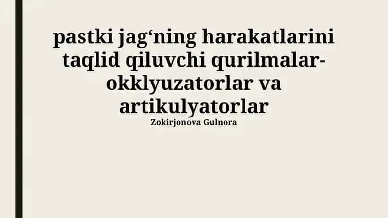 Artikulyatorlar