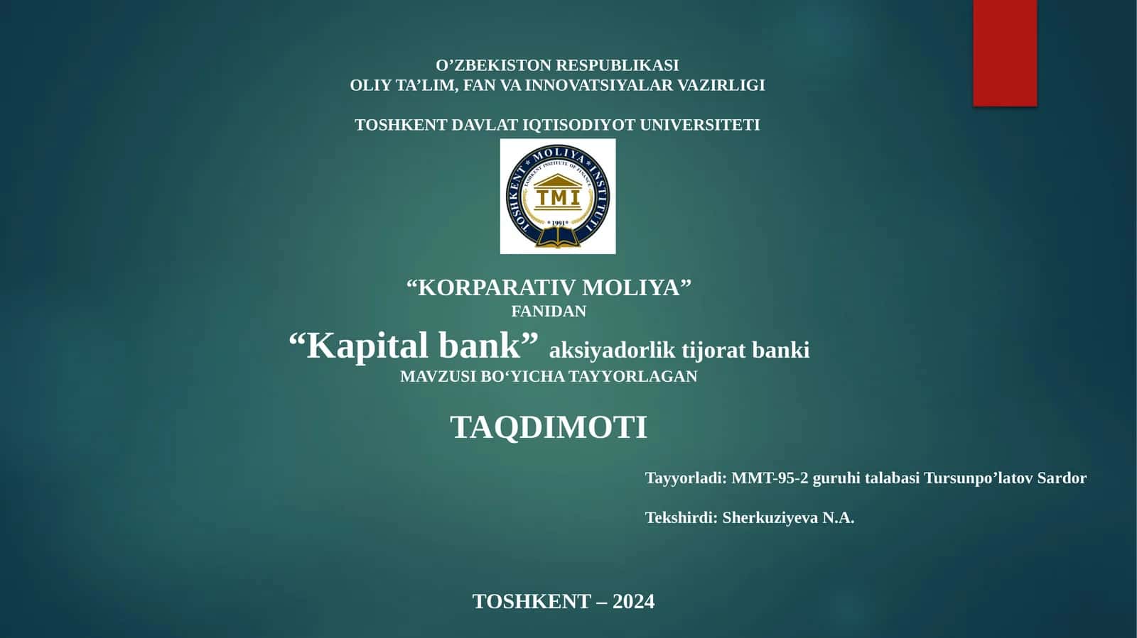 “Kapital bank”aksiyadorliktijoratbanki