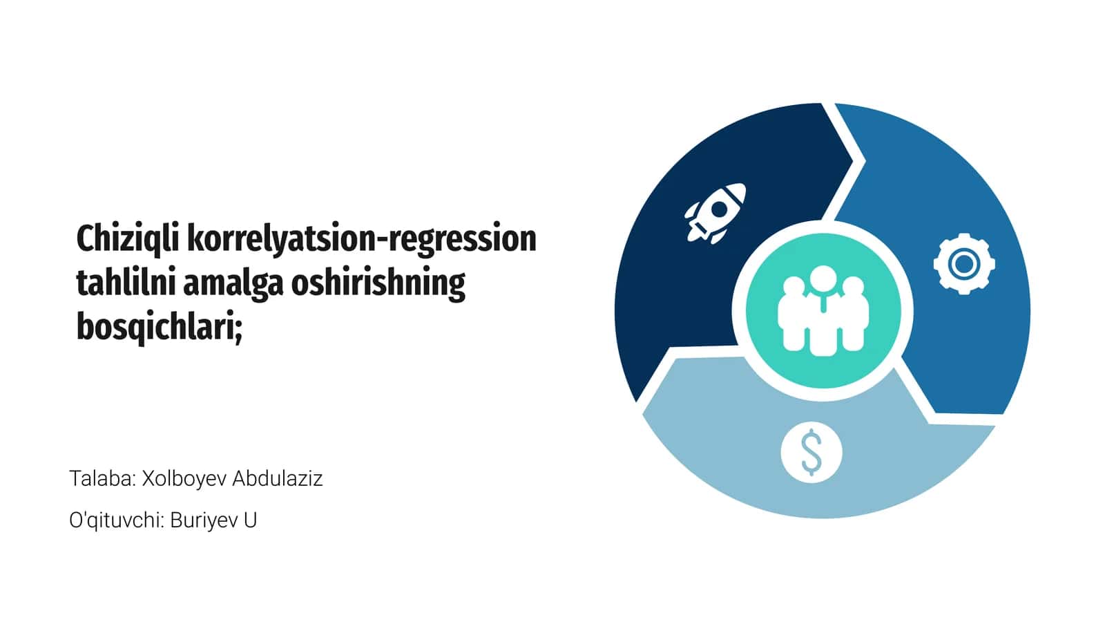 Chiziqli korrelyatsion-regression tahlilni amalga oshirishning bosqichlari