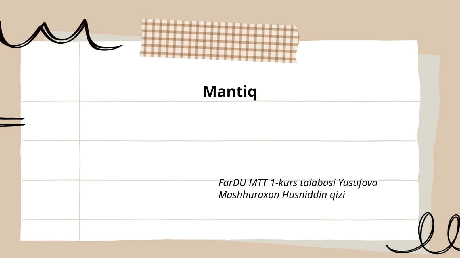 Mantiqiy tafakkur