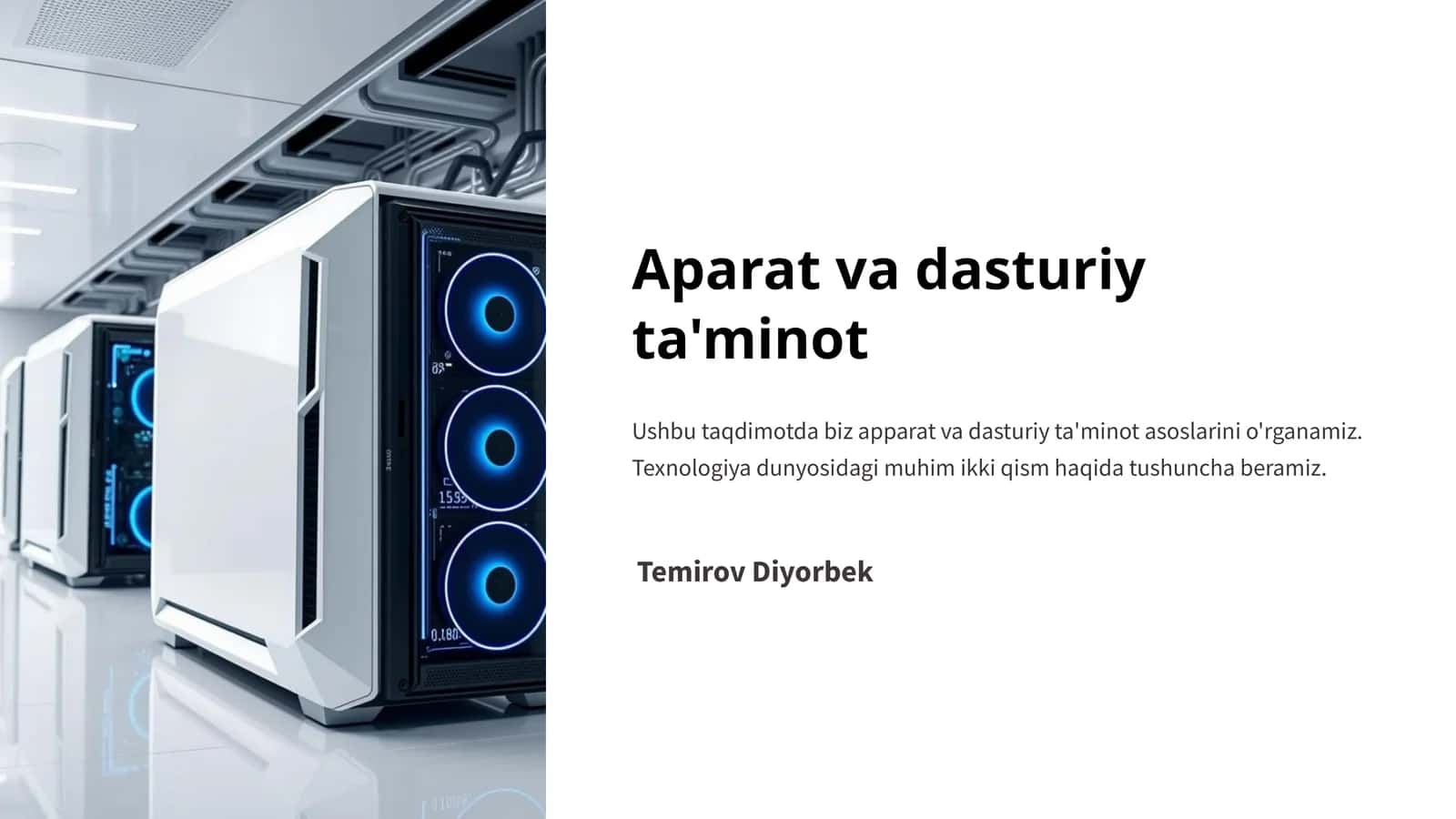 Aparat va dasturiy ta'minot