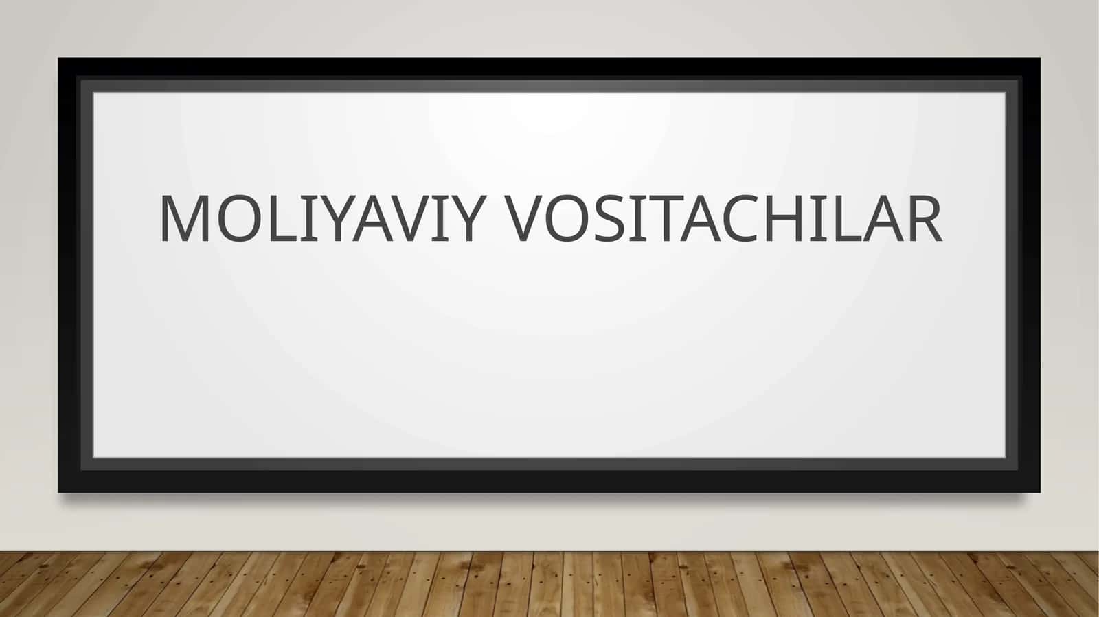 Moliyaviy vositachilar va ularning roli PPT – 22 slaydli zamonaviy taqdimot (Moliya fanidan)