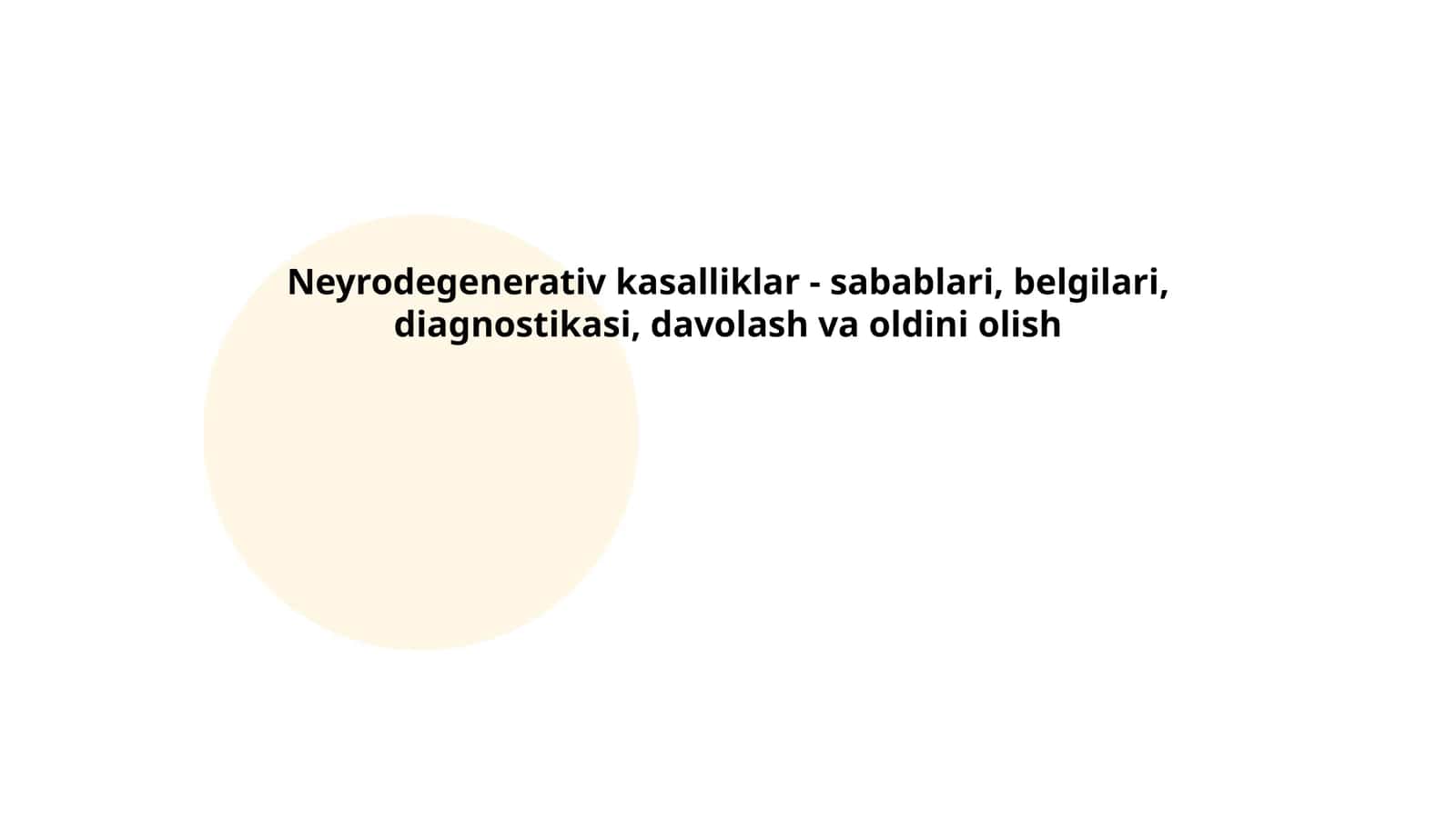 Neyrodegenerativ kasalliklar - sabablari, belgilari, diagnostikasi, davolash va oldini olish