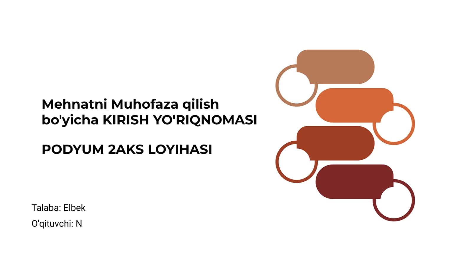 Mehnatni Muhofaza qilish bo'yicha Kirish Yo'riqnomasi