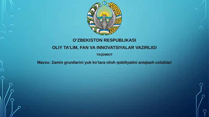 Zamingruntlarini yukko'tarish qobiliyati