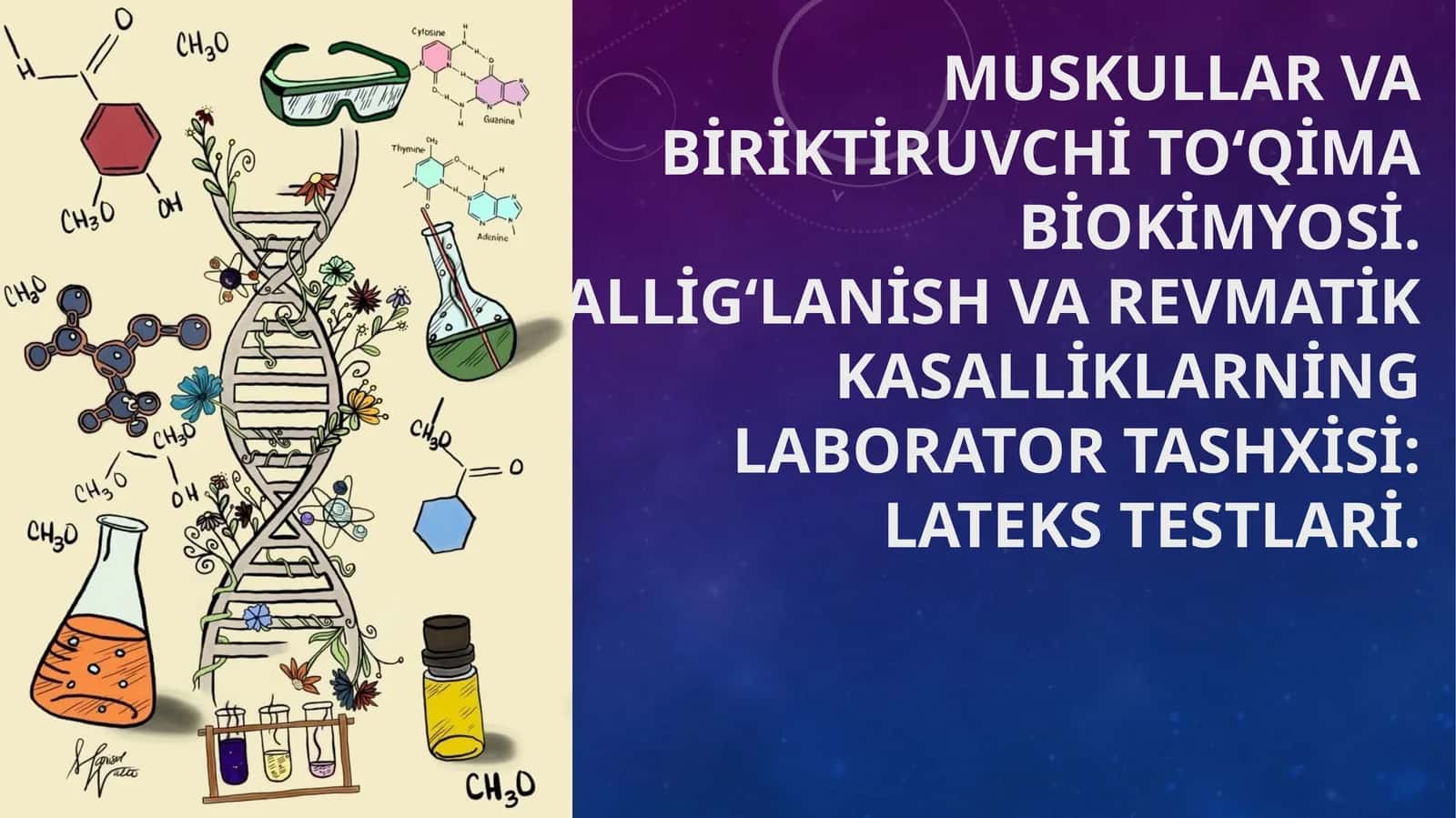 Muskullar va biriktiruvchi to‘qima biokimyosi
