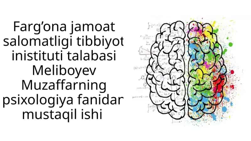 Psixologiya fanidan mustaqil ish