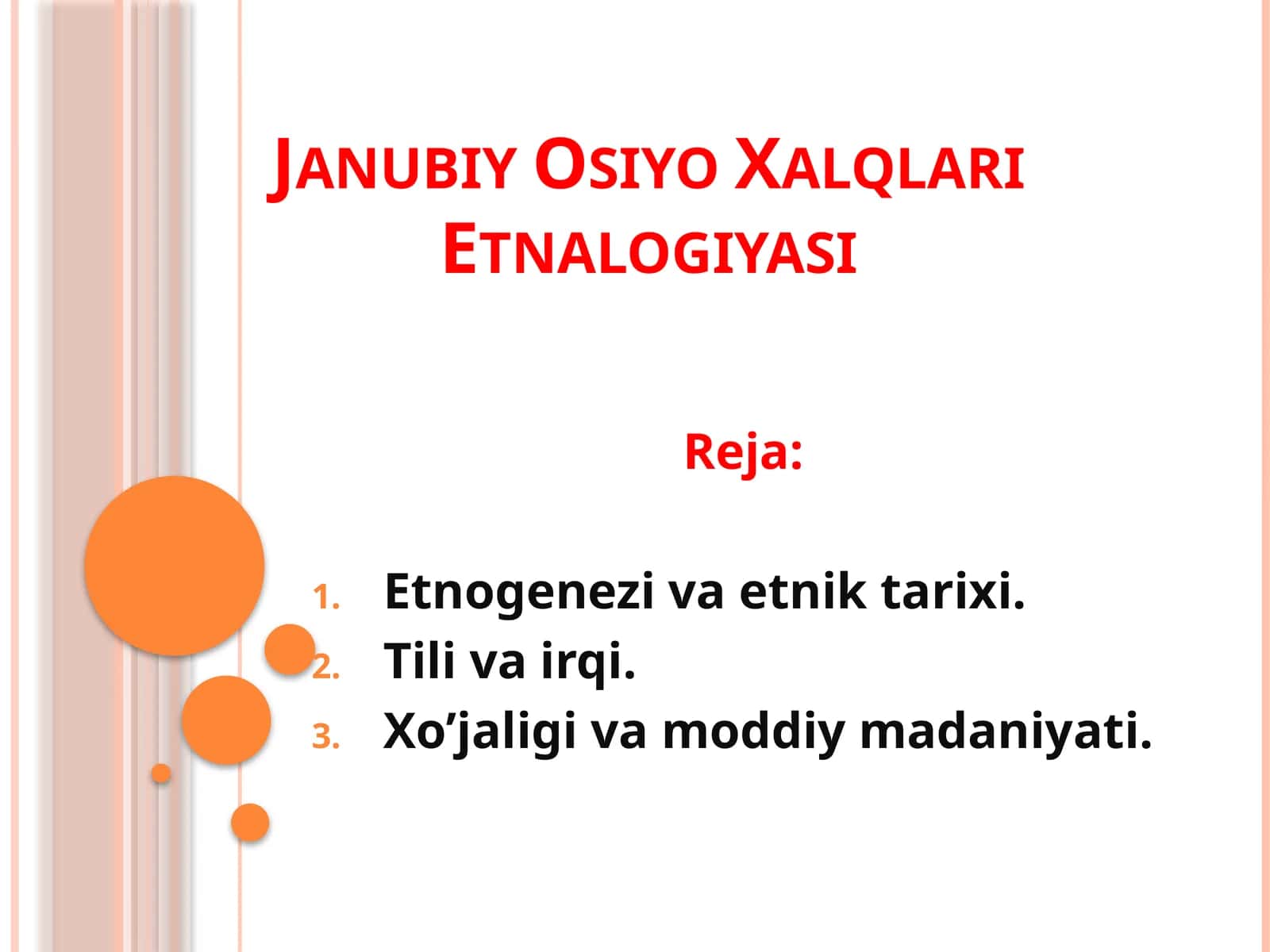 Janubiy Osiyo Xalqlari Etnalogiyasi