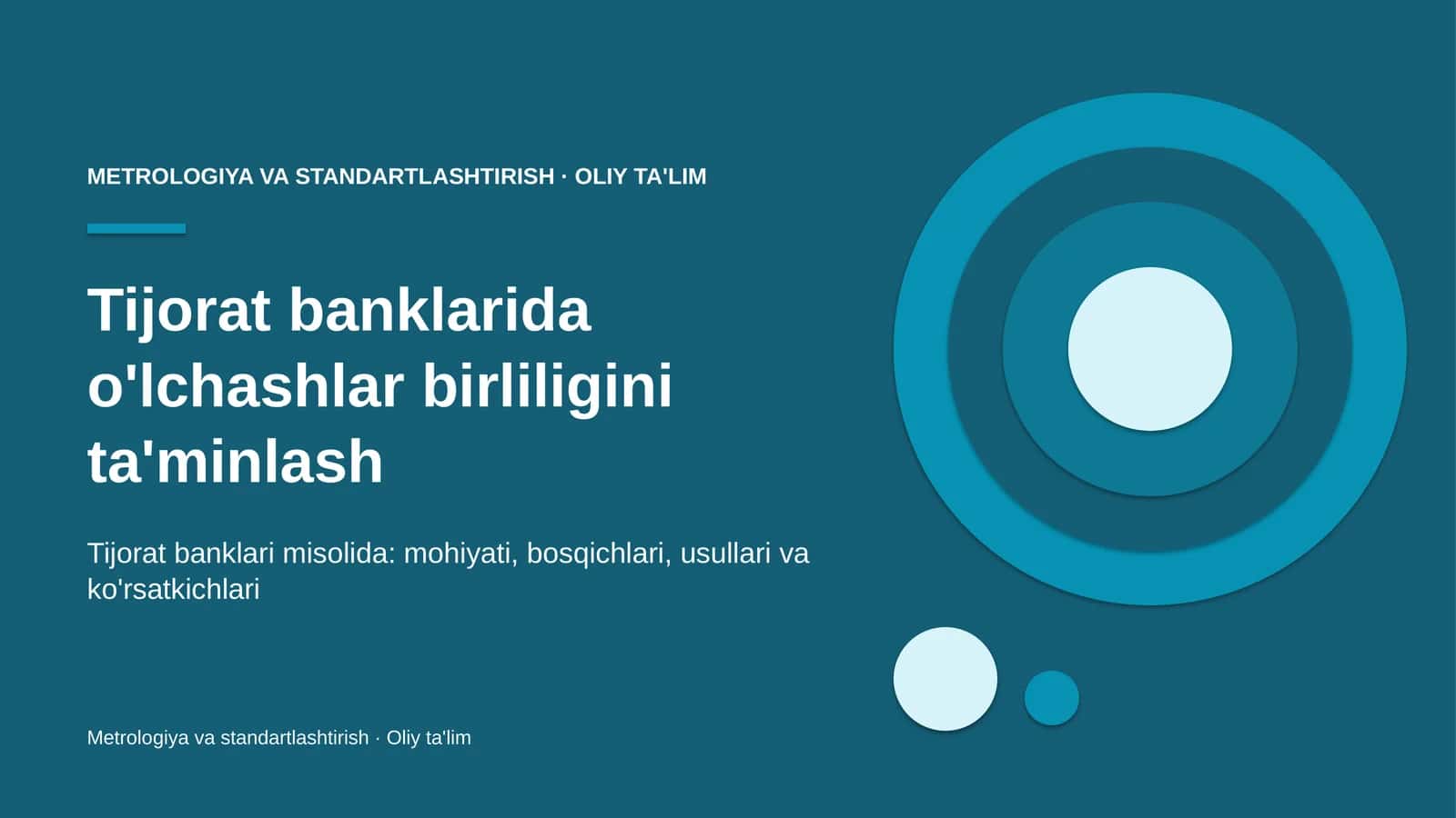 tijorat banklarida o'lchashlar birliligini ta'minlash 1014