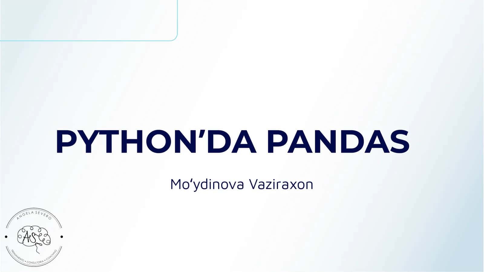 PYTHONʼDA PANDAS