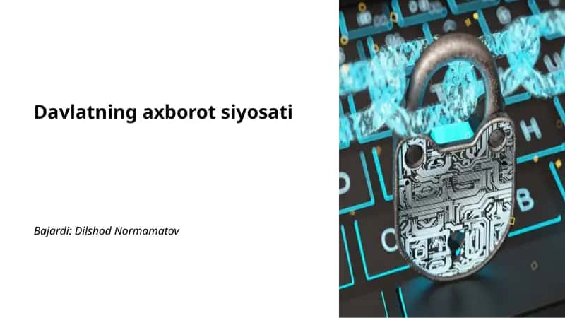 Davlatning axborot siyosati