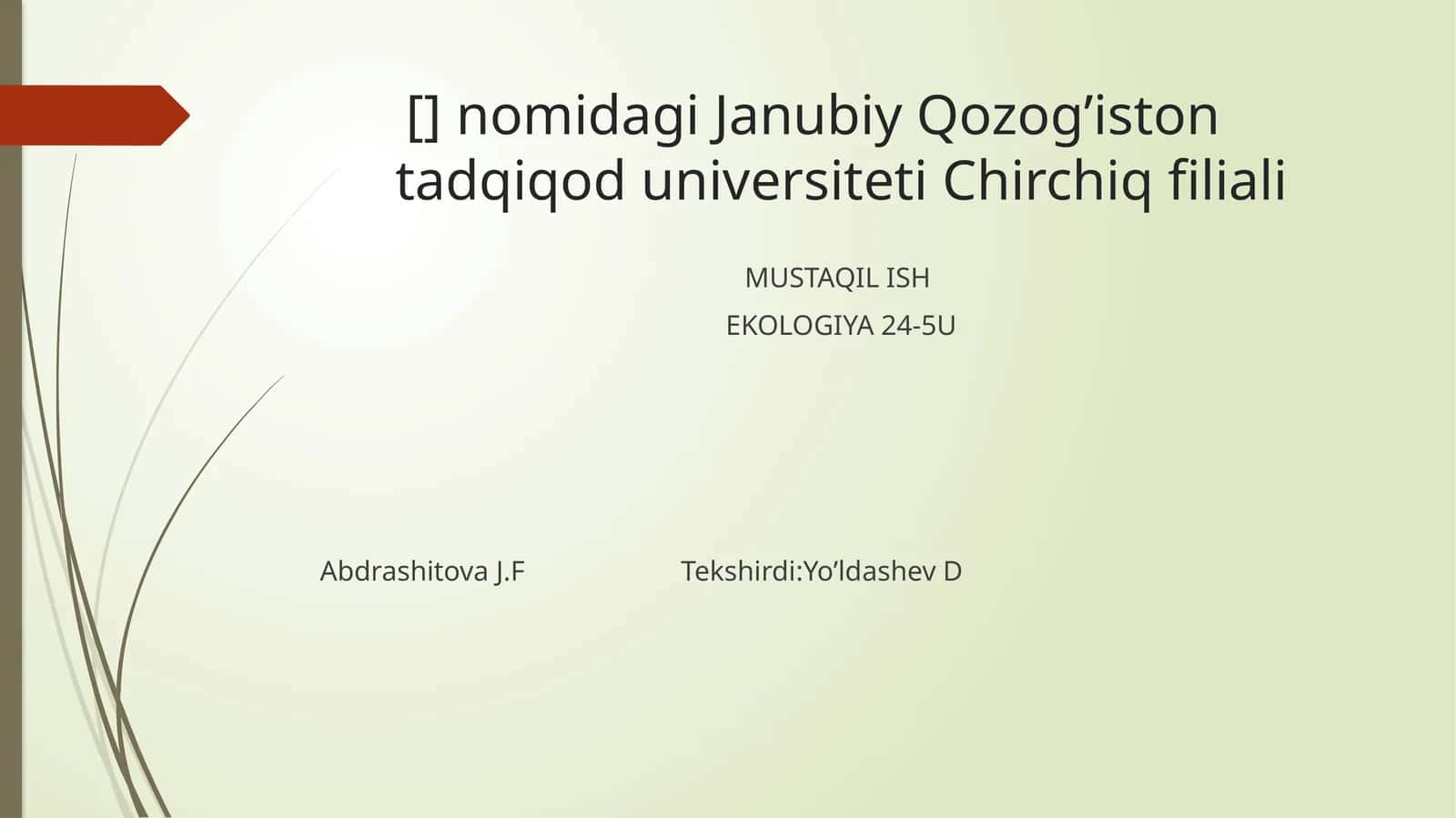 Atrof muhitni muhofaza qilish bo'rasida hukumat qonunlari, qarorlar va ularning tahlili