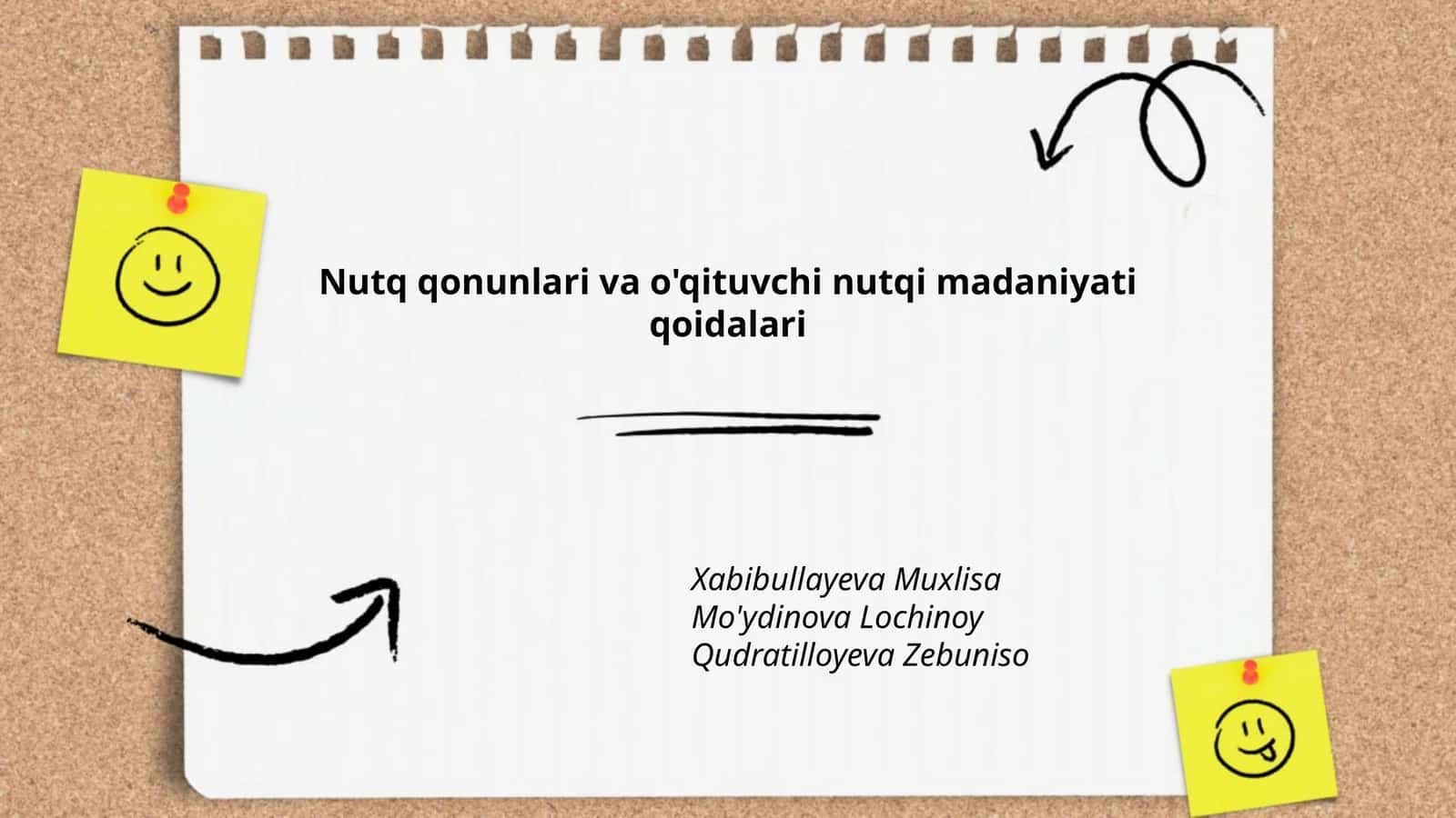 Nutq qonunlari va o'qituvchi nutqi madaniyati qoidalari
