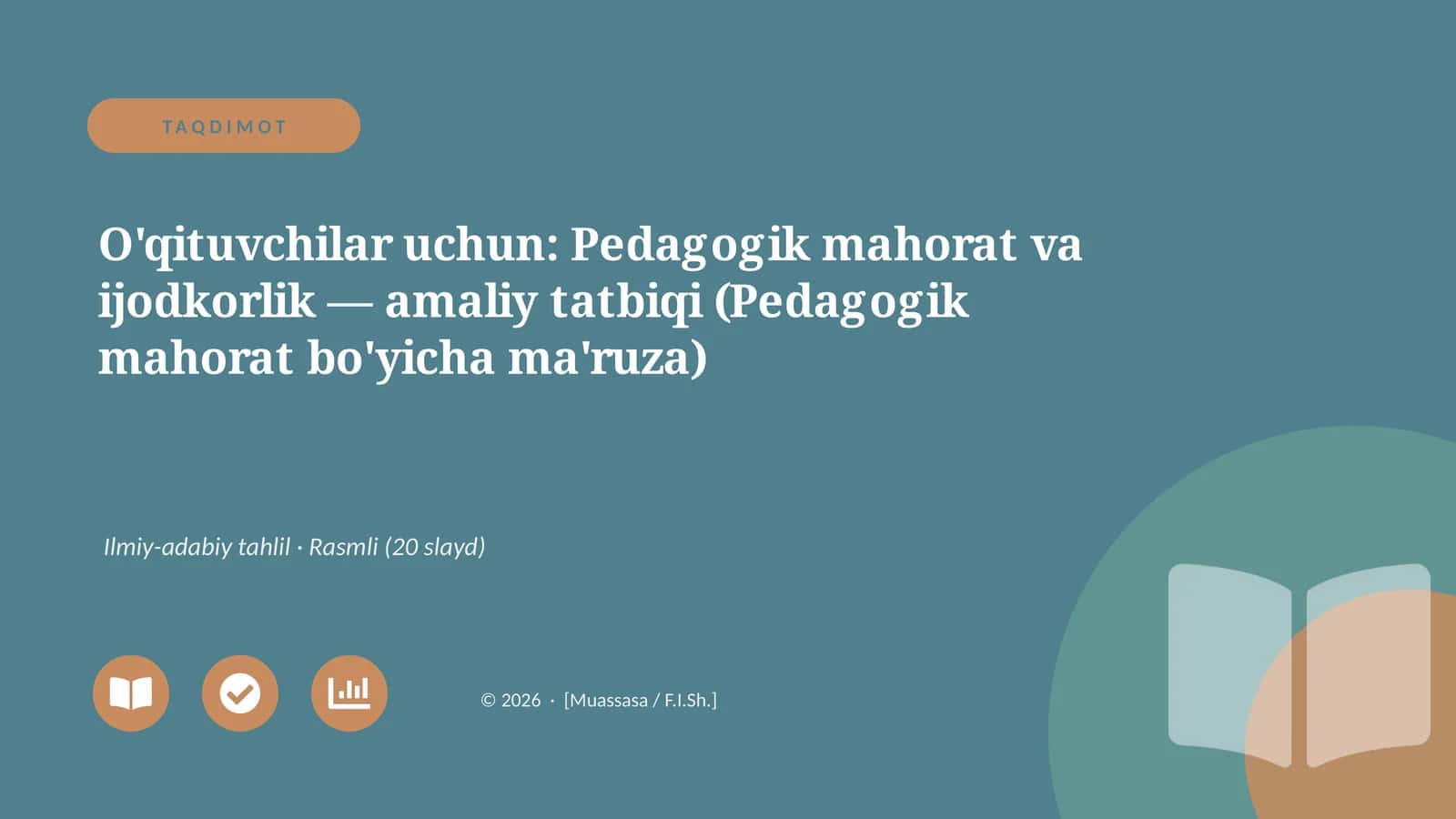 Pedagogik mahorat va ijodkorlik